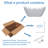  Freestanding Bathtub, Pure Acrylic Soaking Tub with Brushed Nickel Drain & Overflow, Modern Stand Alone Tub, Non-Slip Flat Bottom, Glossy White-128919142