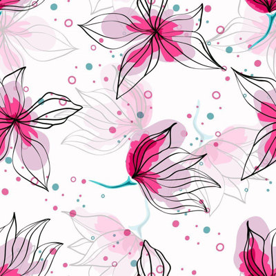 Floral Peel & Stick Wallpaper N014113