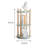 Storage Shelf, 360° Rotating Bookshelf, 3 Tier Bookcase W/ Large-Capacity Storage Space, Multifunctional Storage Rack, Compact Design, Standing Shelf For Living Room, Bedroom, Study Room, Kitchen