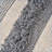 Pouf, Faux Yarn Fabric Casual Accent for Living Room/Bedroom, 26x26 Inches | Ivory+Grey | Fabric