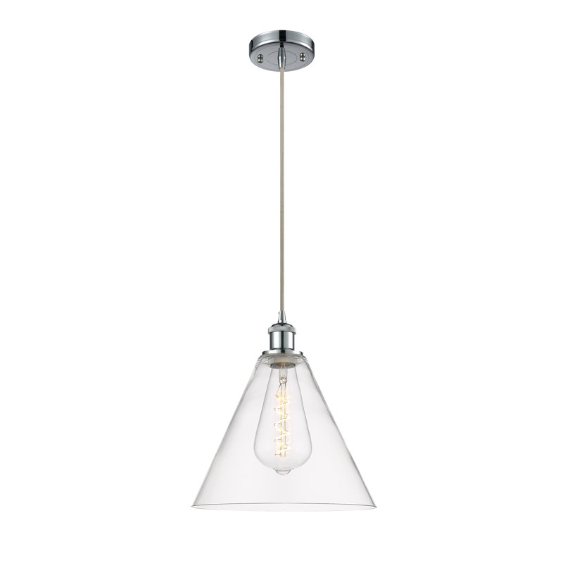Luminaire suspendu sphérique à 1 lumière Allean, Cuivre antique, Blanc mat, H 11,75 po x l 8 po x P 8 po