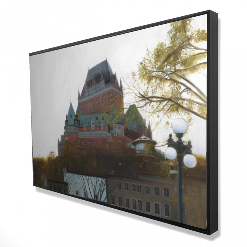 Le Chã¢Teau De Frontenac In Autumn Print On Canvas, 36" H x 24" W