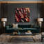 Art mural sur toile Botanical Croton Brown-1081170986