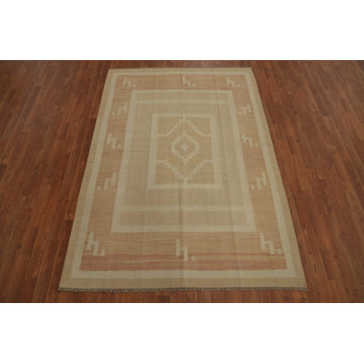 Nomadic Geometric Kilim Handwoven Rug 5x7