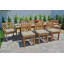 Monterey Outdoor 9 - Piece Teak Dining Set with Cushions-947915872-947915879
