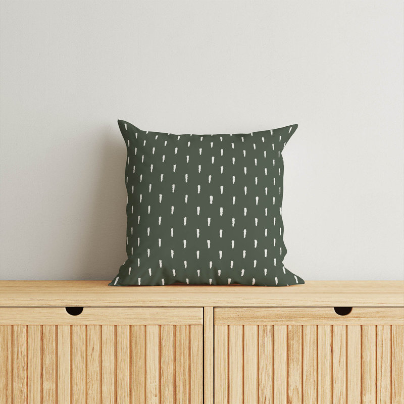 Coussin Patty, H 20 po x l 20 po, Chimichurri / rayé vert