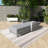 Grey Wicker Outdoor Lounge Chair With Adjustable Backrest And Armrests-155589981
