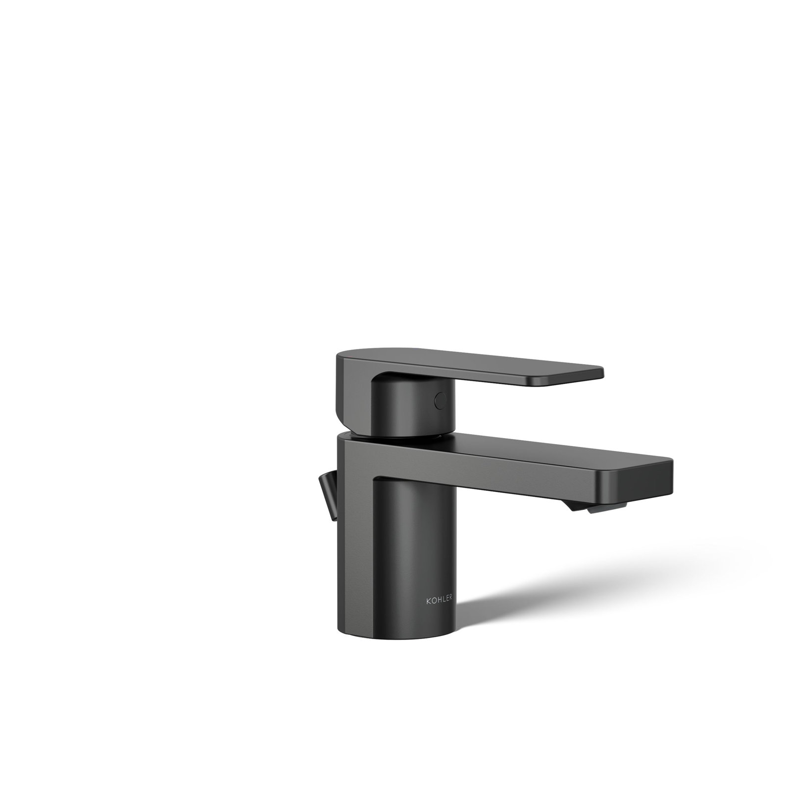 Parallel Single Hole Bathroom Faucet, Matte Black