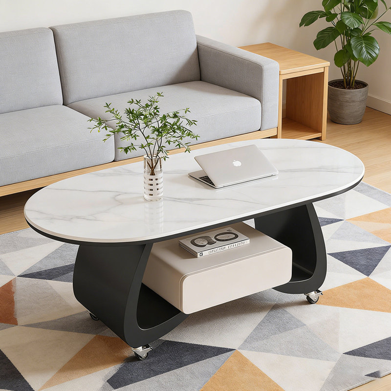 Cloninger, Blanc / Gris, Blanc/Noir, H 17,71 po x L 39,37 po x l 19,68 po