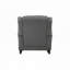 Chaise berçante en tissu gris
