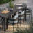 Tahoe 9-Piece Outdoor Patio Aluminum Dining Set With Extendable Table-110986627