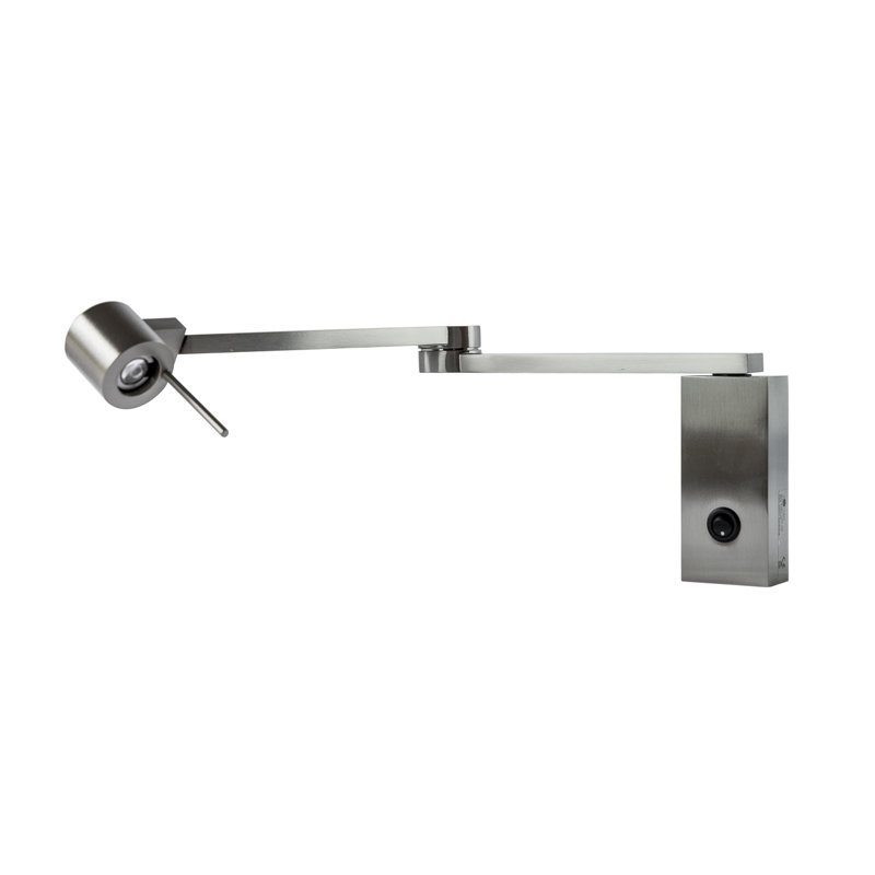Manhattan 1-Light Swing Arm Sconce, Satin Nickel, Yes