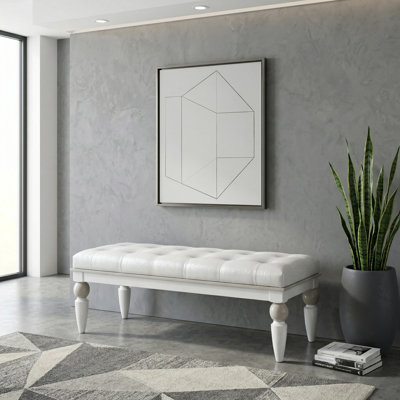 Sky Tower Upholstered Tufted Accent Bench