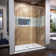 Flex 56" W x 72" H Pivot Semi-Frameless Shower Door with ClearMax™
