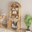 Aterlia 78.7" Arched Storage Bookcase-101404694