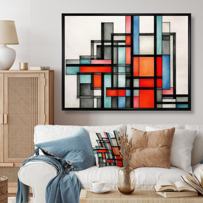 " Orange And Grey Exploring Dimensions "