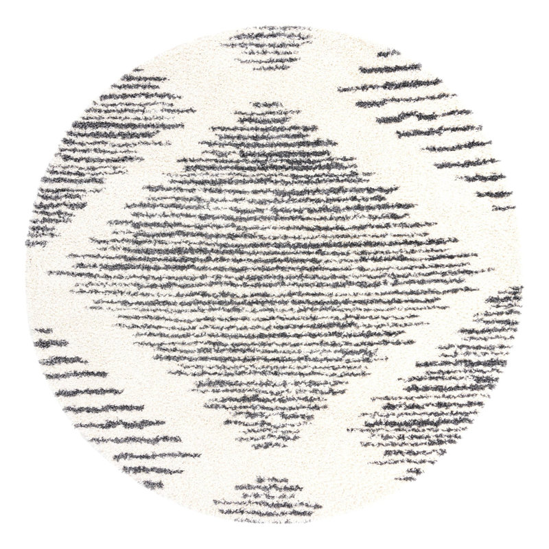 Rodney Geometric Indoor Rug, Round 10'