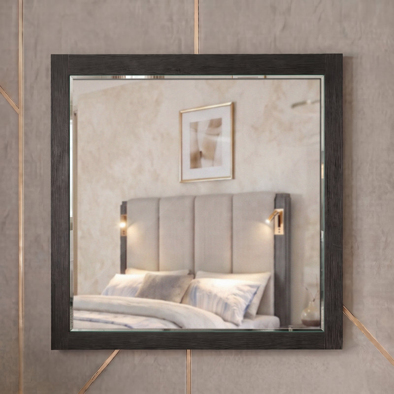 Catalan Clifton Mirror Charcoal Gray