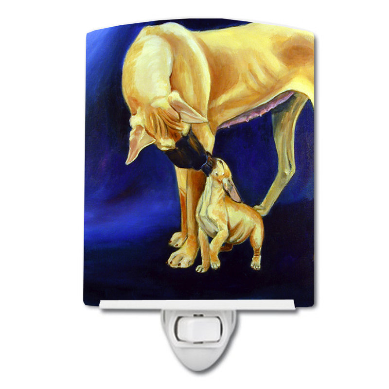 Great Dane and Puppy Ceramic Night Light