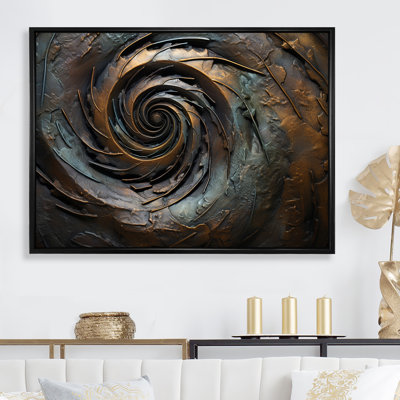 Bronze vortex tourbillonnant de sagesse I sur toile