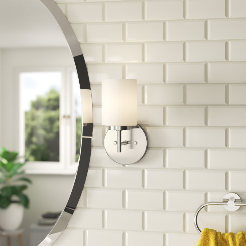 Steelville Dimmable Vanity Light, Brushed Nickel