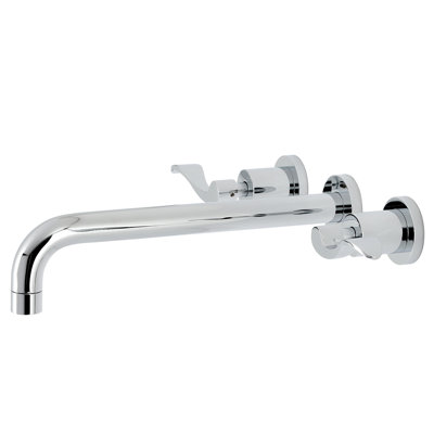 Kingston Brass NuWave Two-Handle 3-Hole Wall Mount Roman Tub Faucet