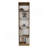 Verdi Bookcase Eco, 5 Shelves, Macadamia/White Manufactured Wood-1271129802