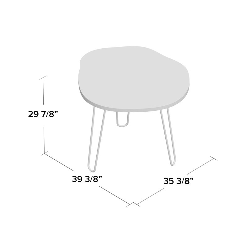 Table de salle à manger 35,4 po, Natural