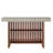 62.99" Brown & Gray Cement Large Home Bar Unit Table-1102041583