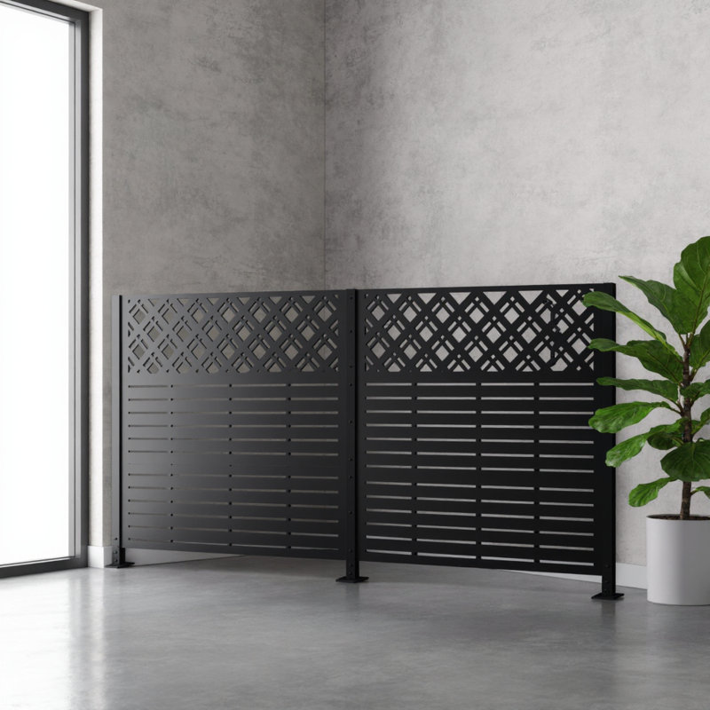 Enceinte de jardin multi-usage pour écran noir
