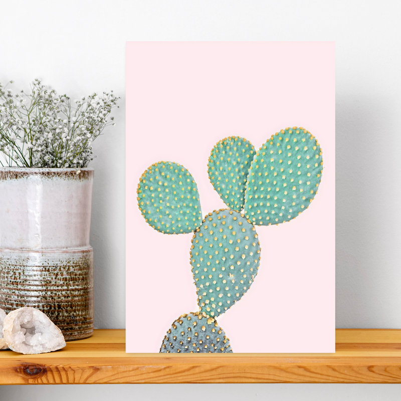 Art mural abstrait rose, H 18 po x l 12 po
