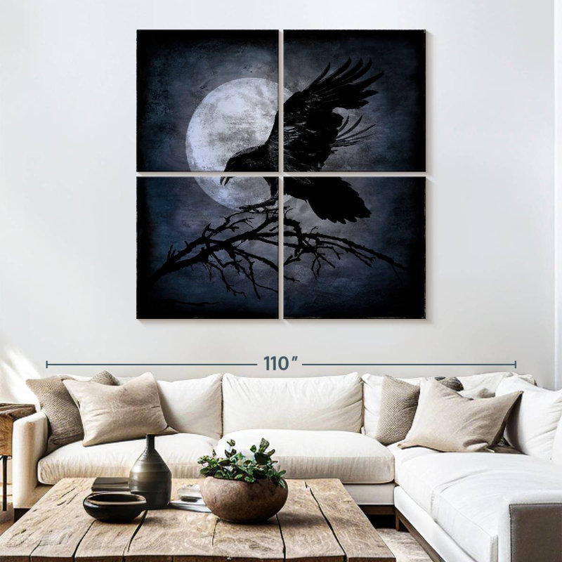 Kelan Moonlight Crow, 74'' H x 74'' W