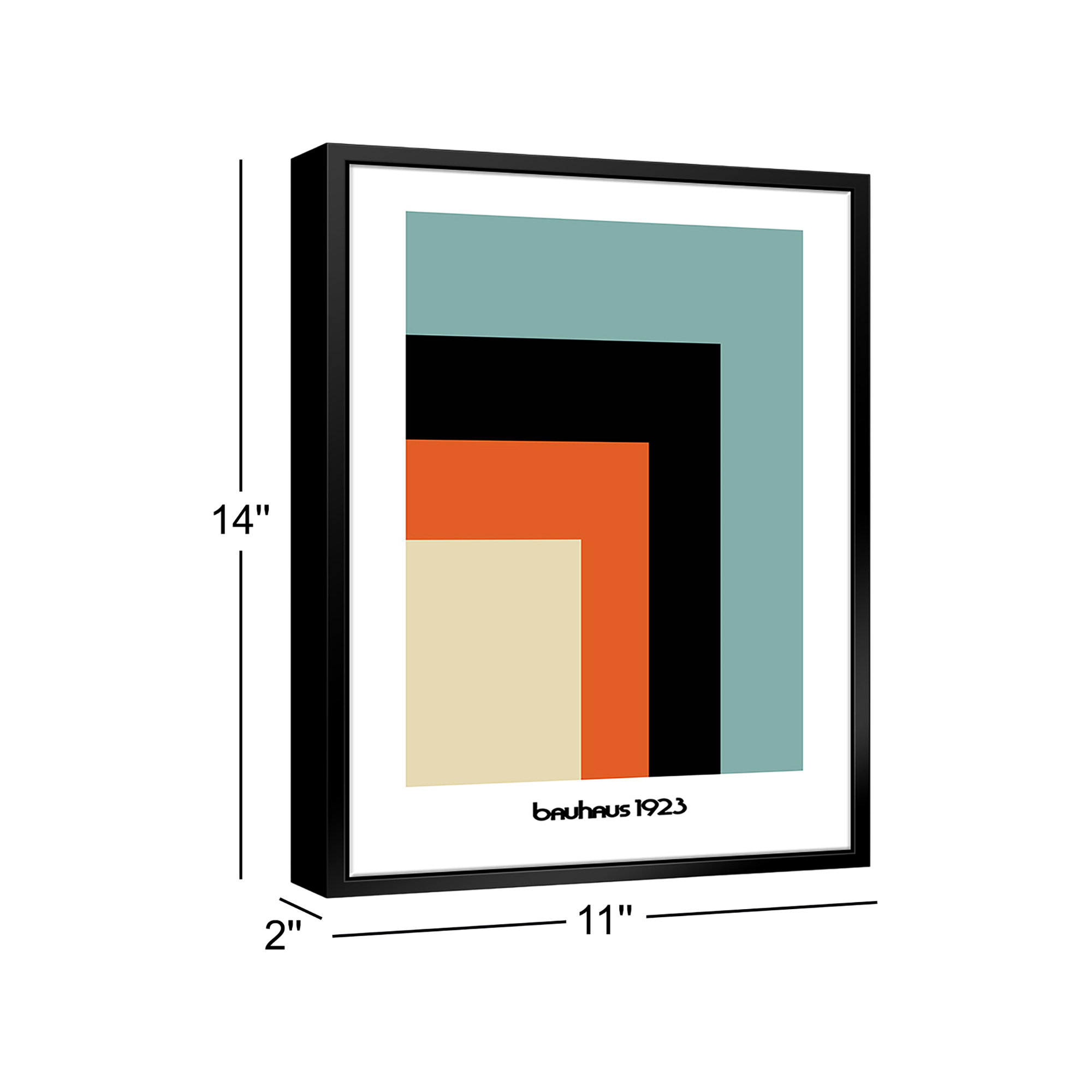 Bauhaus 1923, 11" W  x 14" H