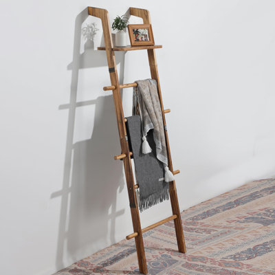 5-Tier Wooden Farmhouse Style Towel Rack