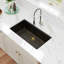 Évier de cuisine encastré à quartz 33 po x l 19 po avec évier de cuisine noir mat avec accessoires -124594240-122095973