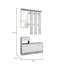 Emilce Hall Tree 100cm Wide with Bench-1834628347