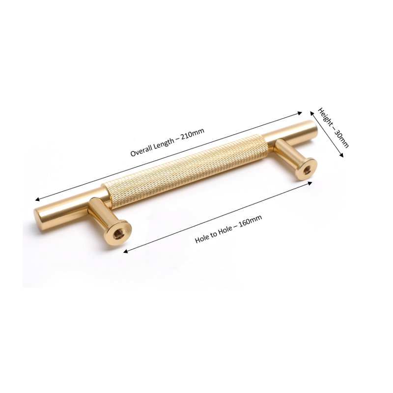 Lansen 16 cm centre Bar Handle, 160mm, Gold