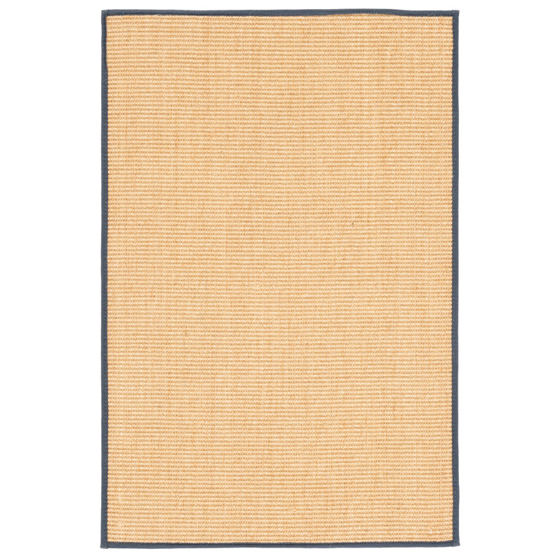 Msr9501 Martha Stewart Sisal/Jute Solid Color Rug in Natural/Gray/Ivory, Rectangle 4" x 6"