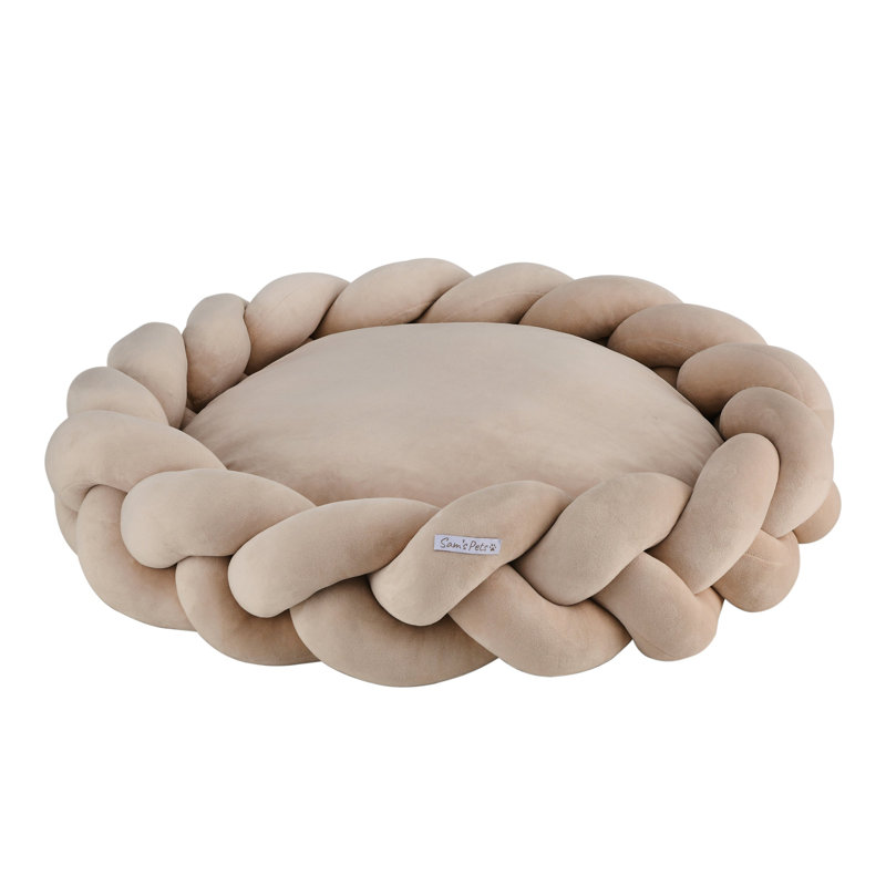Sam's Pets Ivy Dog Bed, Large (16" W x 20" D x 11" H), Beige