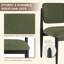 Ensemble de table de salle à manger 5 pièces avec 4 chaises rembourrées 42 po-130176308-130176316