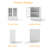 Minimalist Buffet Cabinet With Double Glass Doors And Drawer, Modern Wooden Storage Sideboard Cupboard For Living Room, Dining Room Hallway Entryway-1431391375