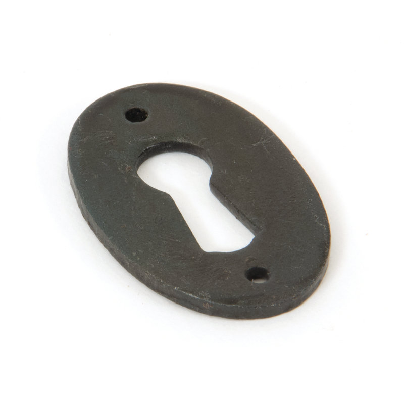 Oval Escutcheon Back Plate, Beeswax