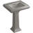 Memoirs 26.375" Tall Rectangular Pedestal Bathroom Sink with Overflow-1002044543-1002044525