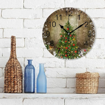 Horloge murale de Noël Wamika