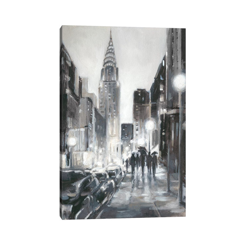 « Illumination Streets II » par Ethan Harper, reproduction d’art, H 40 po x l 26 po x P 1,5 po, Toile tendue, Pas de tapis