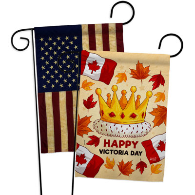 Double Sided 18.5'' H x 13'' W Polyester Garden Flag