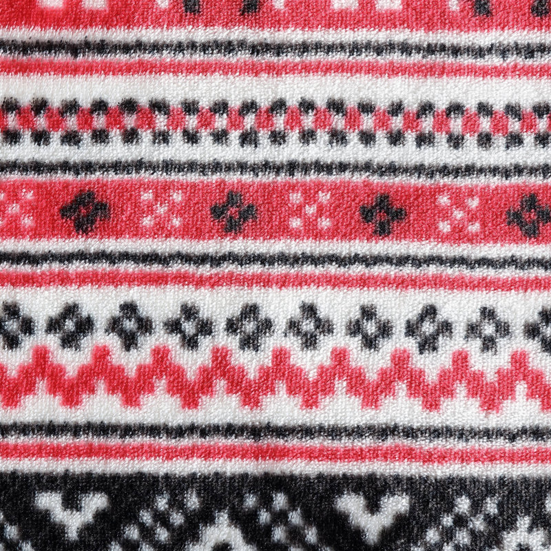 Jeté polaire / sherpa Eddie Bauer, Classic Fair Isle - noir