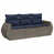 Coussin bleu marine / structure grise est en rupture de stock