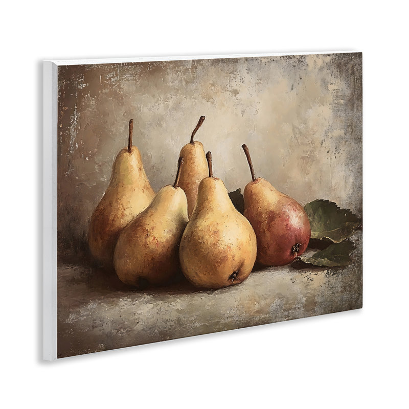Neutral Pear Still Life Wall Plaque, design by Franklyn Gregory