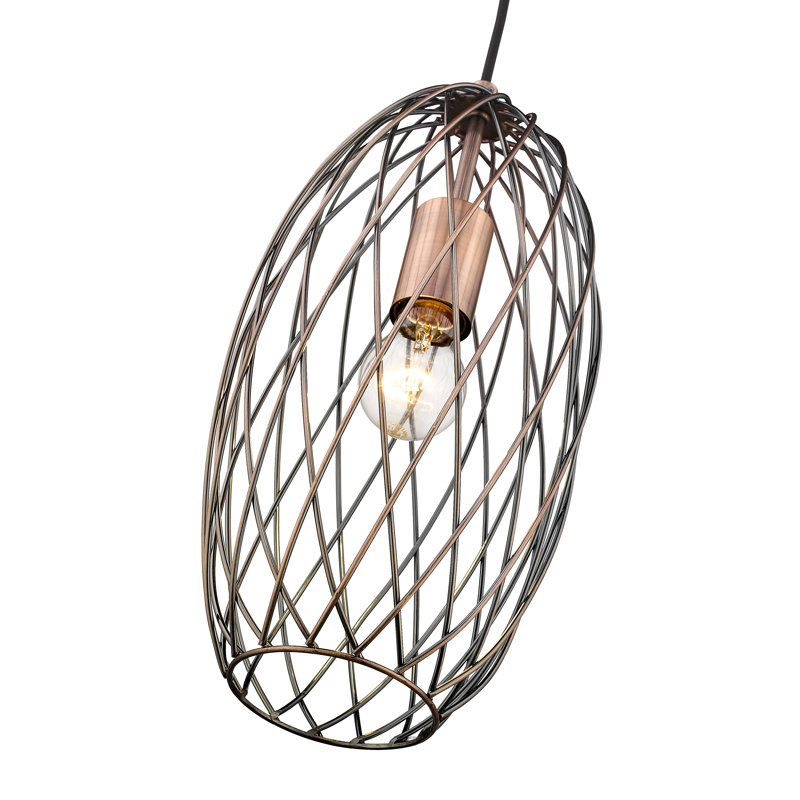 Sumner 1 - Light Copper Geometric Pendant
